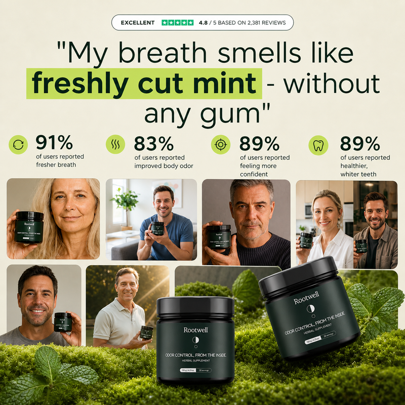 The only supplement proven to kill odor-causing bacteria before they reach the surface