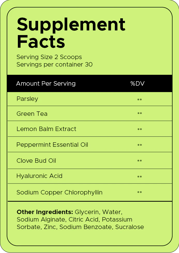 Anti-Bad Breath Herbal Gel Supplement